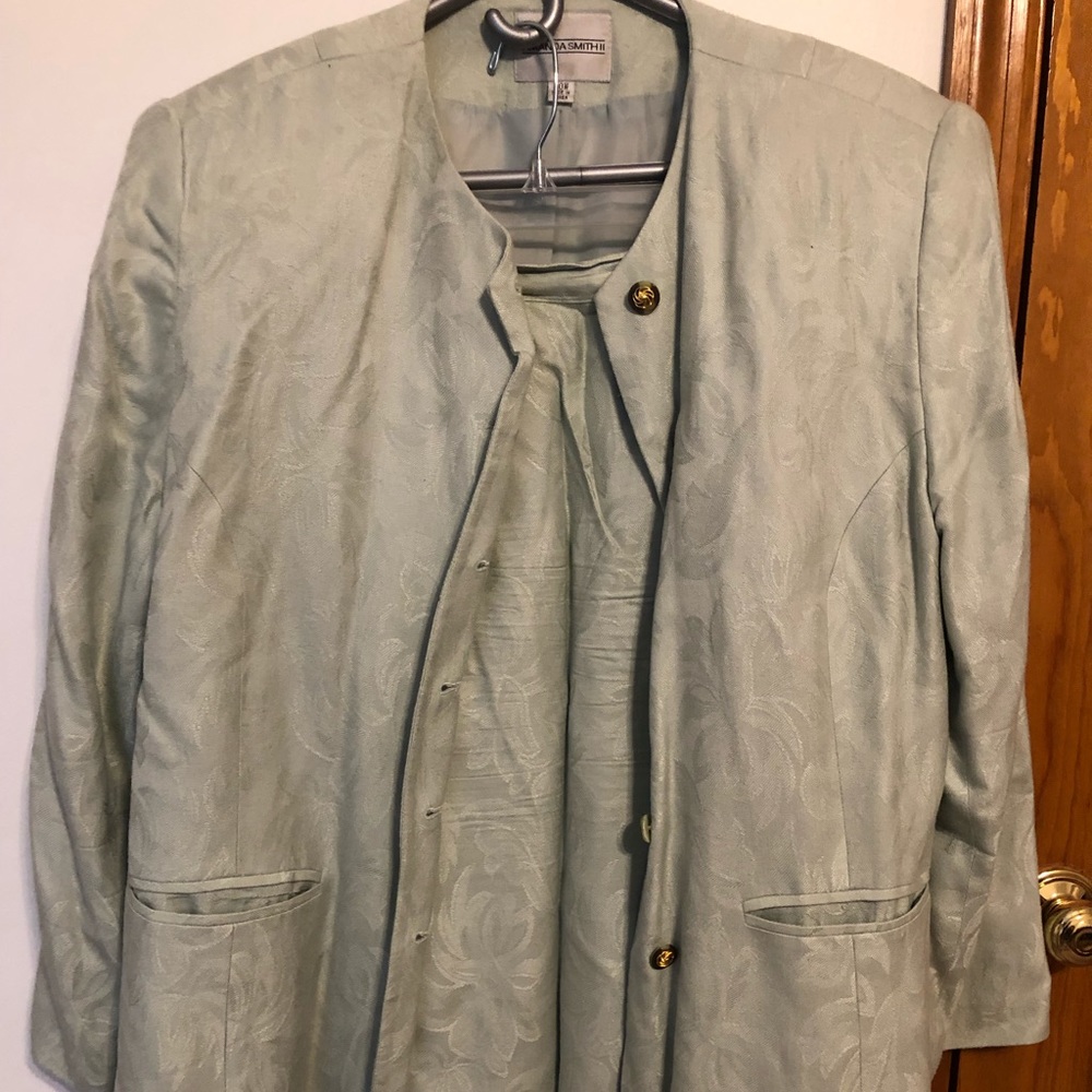 Amanda Smith Mint Green Skirt Suit Set